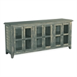 Rena TV Media Entertainment Console with Shelves- 70 Inch Rustic Green