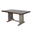 Camie 4pc Corner Breakfast Nook Set- Gray Brown Dining Table and Bench