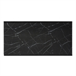 Melin 3pc Coffee and End Table Set- Geometric- Black Glass Marbled Top