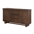 Bloi Sideboard Buffet Console- 60 Inch- 3 Drawers 2 Cabinets- Brown