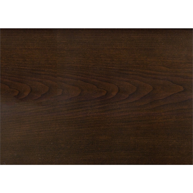 Orom Curved Sideboard Buffet Server- 4 Doors Cherry Brown- 66 Inch