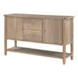 Rinie Sideboard Buffet Console- 2 Drawer and Cabinets- Brown