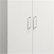 Cae 72 Inch Cabinet Armoire with Shelf- Hanging Rod- Double Door- White