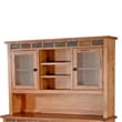 Marv Accent Buffet and Hutch- Stemware- 3 Drawers- 4 Cabinets- Brown