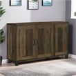 Elia Shoe Cabinet with 3 Doors and 6 Shelves- Dusty Oak Brown 45 Inch