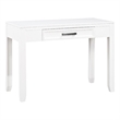Thiem Writing Laptop Desk- 1 Drawer- White Veneer- 42 Inch