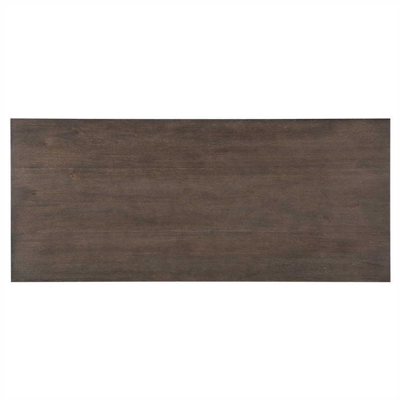 Luon Writing Desk- Traditional Classy Dark Oak Brown Veneer-  60 Inch