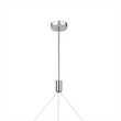Erbo 11 Inch Pendant Light Fixture-Dimmable LED-Pine Wood and Chrome