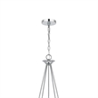 Wehy 30 Inch Chandelier w Canopy-Chrome Metal-Candelabra Design