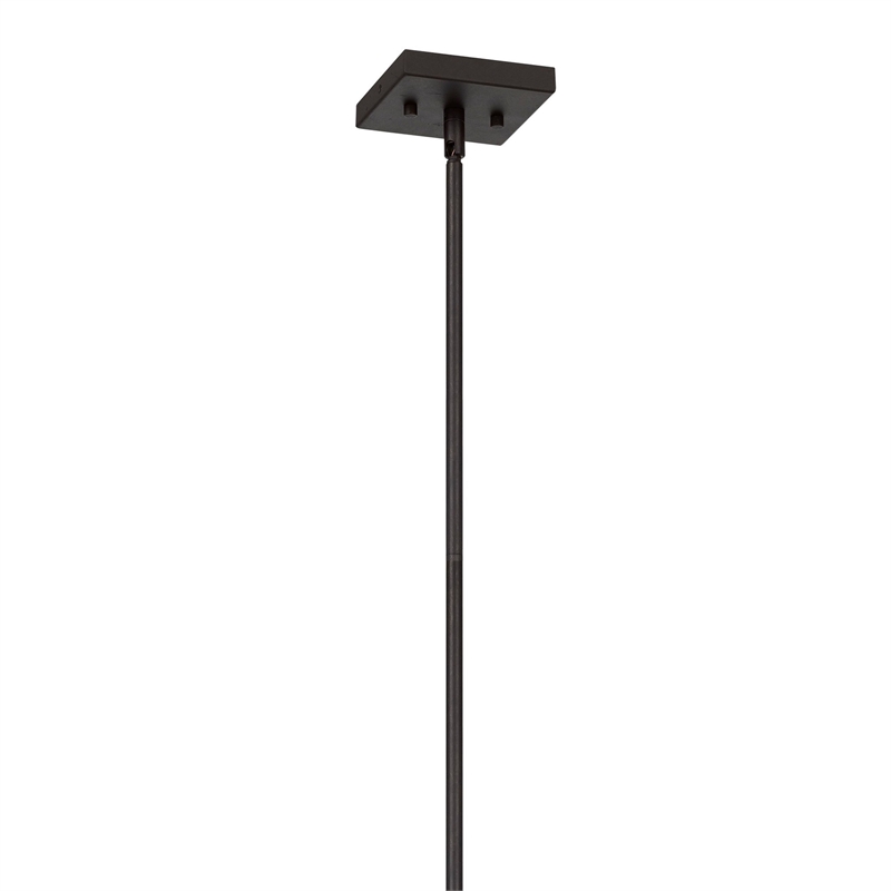 Acia 8 Inch Pendant Light-Rustic Brown Organza Shade-Wood-Metal