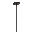 Acia 8 Inch Pendant Light-Rustic Brown Organza Shade-Wood-Metal