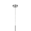 Sia Pendant Light Fixture w Red Hardback Drum Shade-24 Inch Chrome