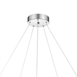 Zemy Pendant Light Fixture w LED Lights-Angled Wood-30 Inch Brown
