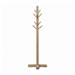 Rena Coat/Hat Tree Stand- 8 Wood Stems- 72 Inch Light Brown Mahogany