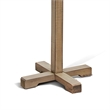 Rena Coat/Hat Tree Stand- 8 Wood Stems- 72 Inch Light Brown Mahogany