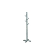 Rena Coat- Hat Rack Stand- 8 Wood Stems- 72 Inch Rustic Green Mahogany