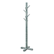 Rena Coat- Hat Rack Stand- 8 Wood Stems- 72 Inch Rustic Green Mahogany