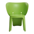 Fyna 16 Inch Kids Chair with Curved Back- Set of 4- Elephant Trunk Design- Green