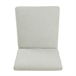 Jan Dining Chair with Espresso Wood Legs- Classic Gray Woven Fabric