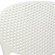 Gyna 14 Inch Kids Side Chairs- Set of 4- Round Dotted Backrest- Armless- White