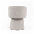 24 Inch Accent Dining Chair- Cushioned Seat and Windsor Back- Gray Linen