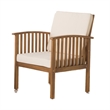 Sayan 4pc Outdoor Coffee Table Set- Loveseat- 2 Chairs- Beige- Brown