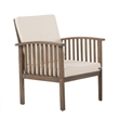 Sayan 4pc Outdoor Coffee Table Set- Loveseat- 2 Chairs- Beige and Gray