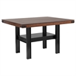 Patter 5 Piece Counter Height Dining Set- 4 Chairs- Mango Oak