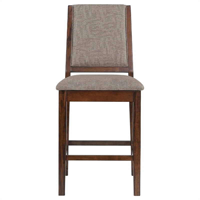 Patter 5 Piece Counter Height Dining Set- 4 Chairs- Mango Oak