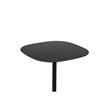 Liki 28 Inch Bistro Dining Table- Round Top and Base- Modern Black Metal