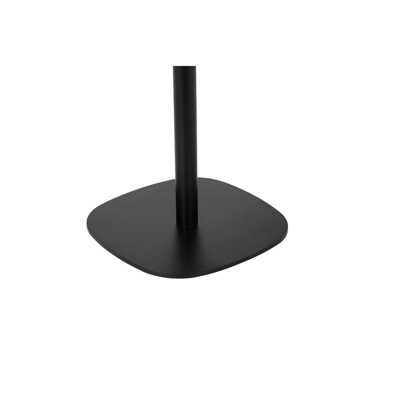 Liki 28 Inch Bistro Dining Table- Round Top and Base- Modern Black Metal