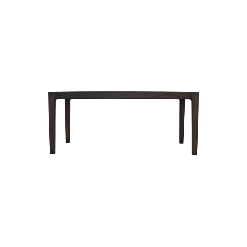 Geni Dining Table- 71 Inch Rectangular Top- Parsons Style Java Gray