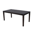 Geni Dining Table- 71 Inch Rectangular Top- Parsons Style Java Gray