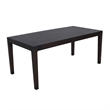 Geni Dining Table- 71 Inch Rectangular Top- Parsons Style Java Gray