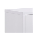 Cid Laha Sideboard Buffet Cabinet-79 Inch-4 Doors-White-Champagne Gold