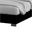 Cari Queen Size Bed-LED Bookcase Headboard-Black and Chrome