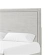 Basil queen Bed-Framed Headboard and Footboard-Rustic White Wood