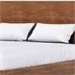 Roma Full Size Bed w Panel Headboard-Transitional Walnut Brown Solid Wood