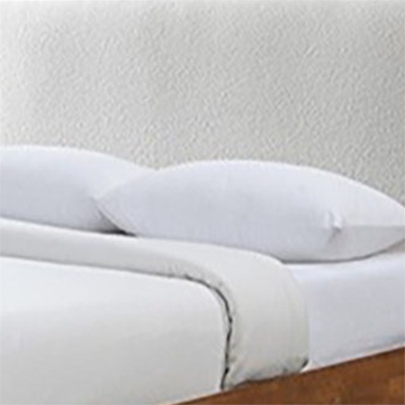 Carry Full Size Bed w Beige Boucle Upholstered Headboard-Walnut Brown