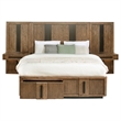 Reon Queen Wall Panel Storage Bed Set with Nightstands-Ash Brown Wood
