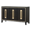 Yada Sideboard Buffet Server-Espresso Brown Wood-3 Drawers 2 Doors-60 Inch