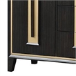 Yada Sideboard Buffet Server-Espresso Brown Wood-3 Drawers 2 Doors-60 Inch