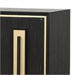 Yada Sideboard Buffet Server-Espresso Brown Wood-3 Drawers 2 Doors-60 Inch