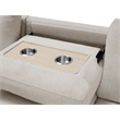 Ompa Modular Armless Sofa with Storage-Cream Beige Boucle-52 Inch