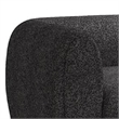Dly Sofa Chair-Black Boucle-Wood Frame Tuxedo-Inspired Design