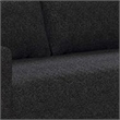Remy Loveseat-Black Boucle-Bench-Style Seating-Gold Legs-63 Inch