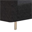 Remy Loveseat-Black Boucle-Bench-Style Seating-Gold Legs-63 Inch