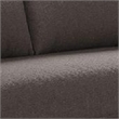 Remy Loveseat-Charcoal Gray Boucle-Gold Solid Wood Frame-63 Inch