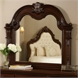 Kera Vanity Dresser Mirror-Vintage Camelback Design-Cherry Brown