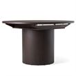 Cid Kimi Extendable Dining Table-Brown Veneer-Round 51-71 Inch Top